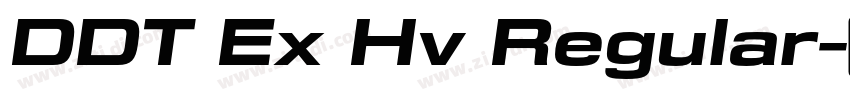 DDT Ex Hv Regular字体转换